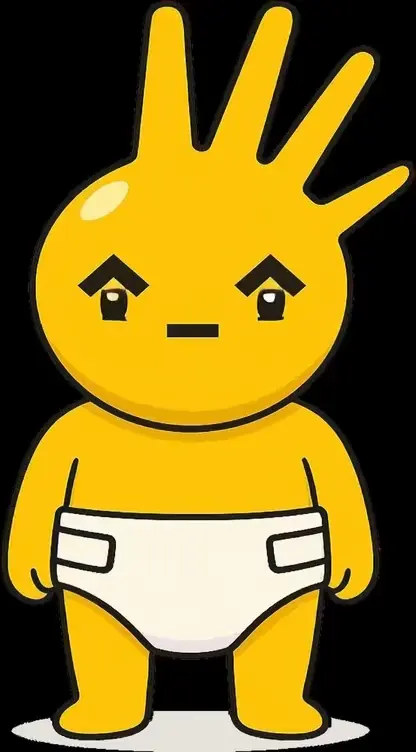 Baby4 animated mascot